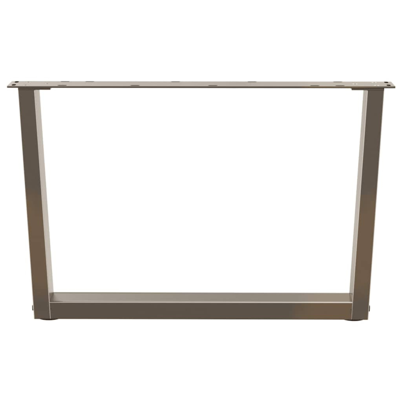Esstisch Beine V-Form 2 Stück Naturstahl 70x(42-43,3) cm Stahl