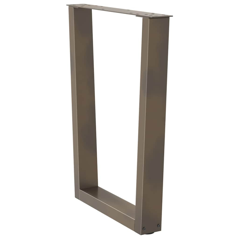 Esstischbeine V-Form 2 Stück Naturstahl 60x(72-73,3) cm Stahl