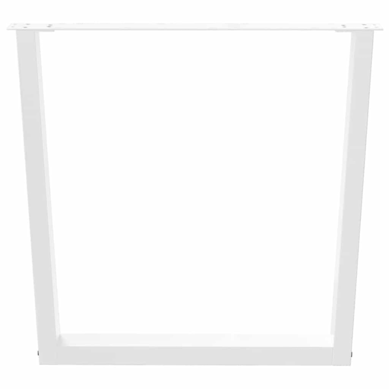 Esstischbeine V-Form 2 Stück Weiß 90x(72-73,3) cm Stahl