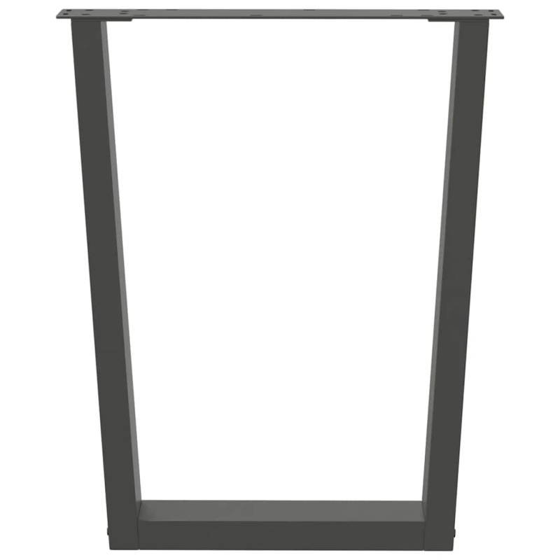 Esstisch Beine V-Form 3 Stück Anthrazit 70x(72-73,3) cm Stahl