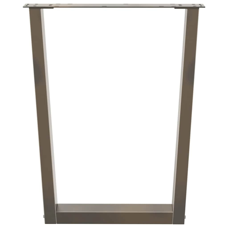 Esstischbeine V-Form 3 Stück Naturstahl 70x(72-73,3) cm Stahl