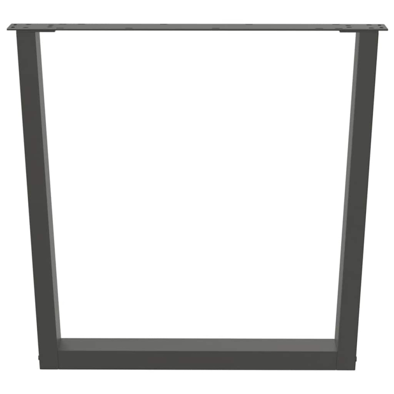 Esstisch Beine V-Form 3 Stück Anthrazit 90x(72-73,3) cm Stahl