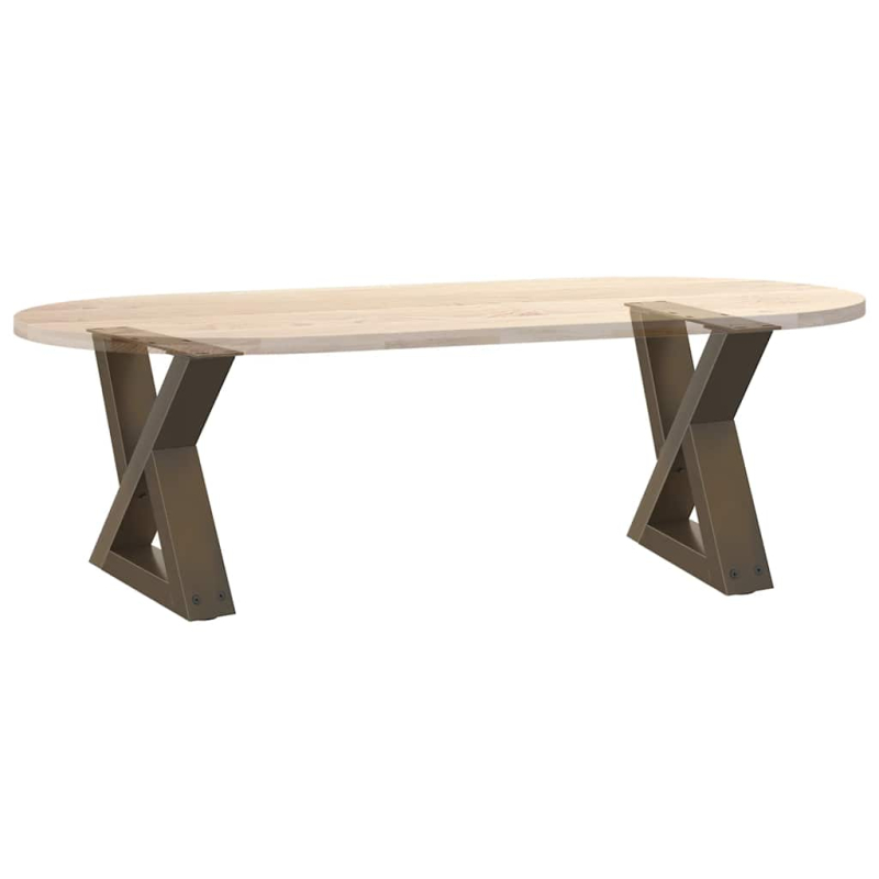 Couchtischbeine 2 Stk. Naturstahl 40x(30-31,3) cm Stahl