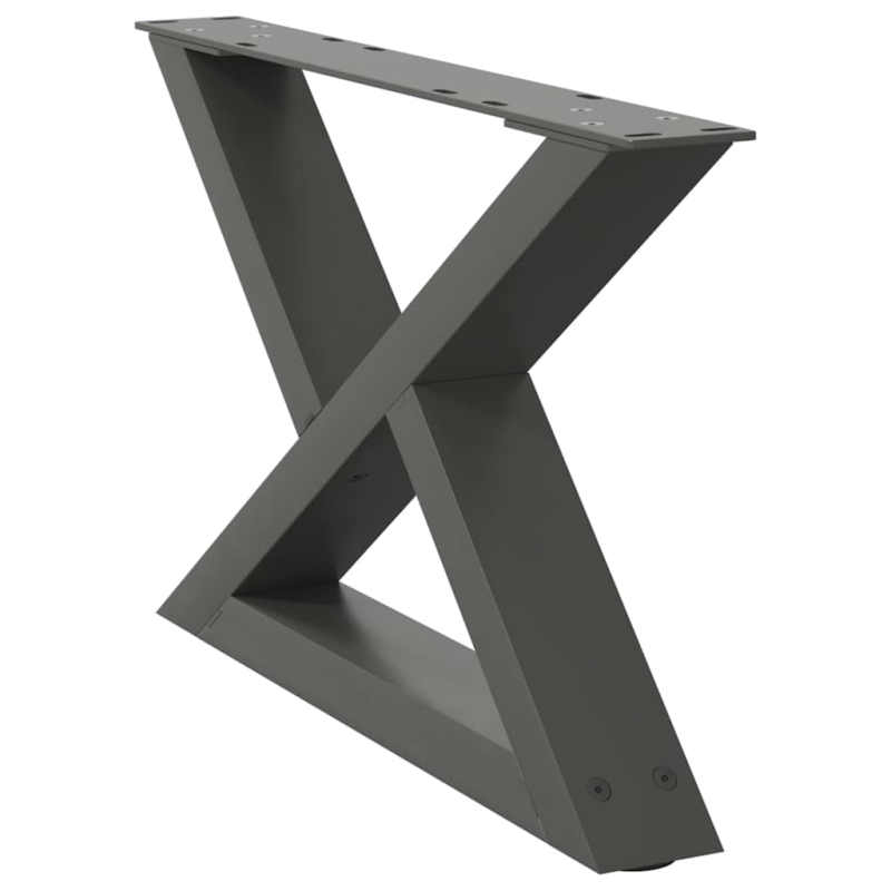 Couchtischbeine 2 Stk. Anthrazit 60x(30-31,3) cm Stahl