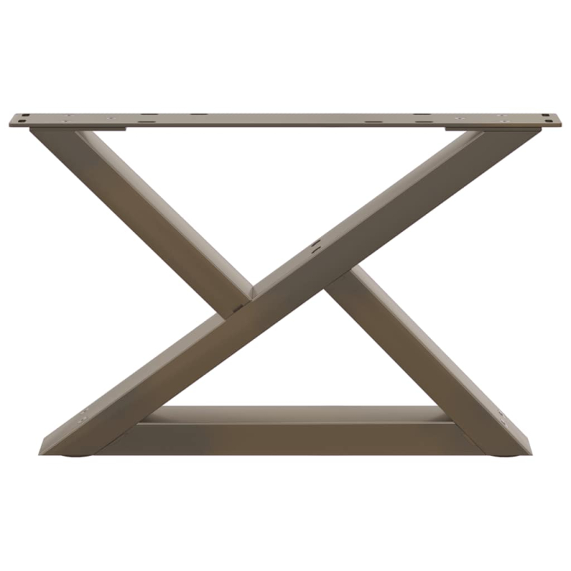 Couchtischbeine 2 Stk. Naturstahl 60x(30-31,3) cm Stahl