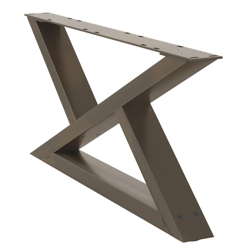 Couchtischbeine 2 Stk. Naturstahl 70x(30-31,3) cm Stahl