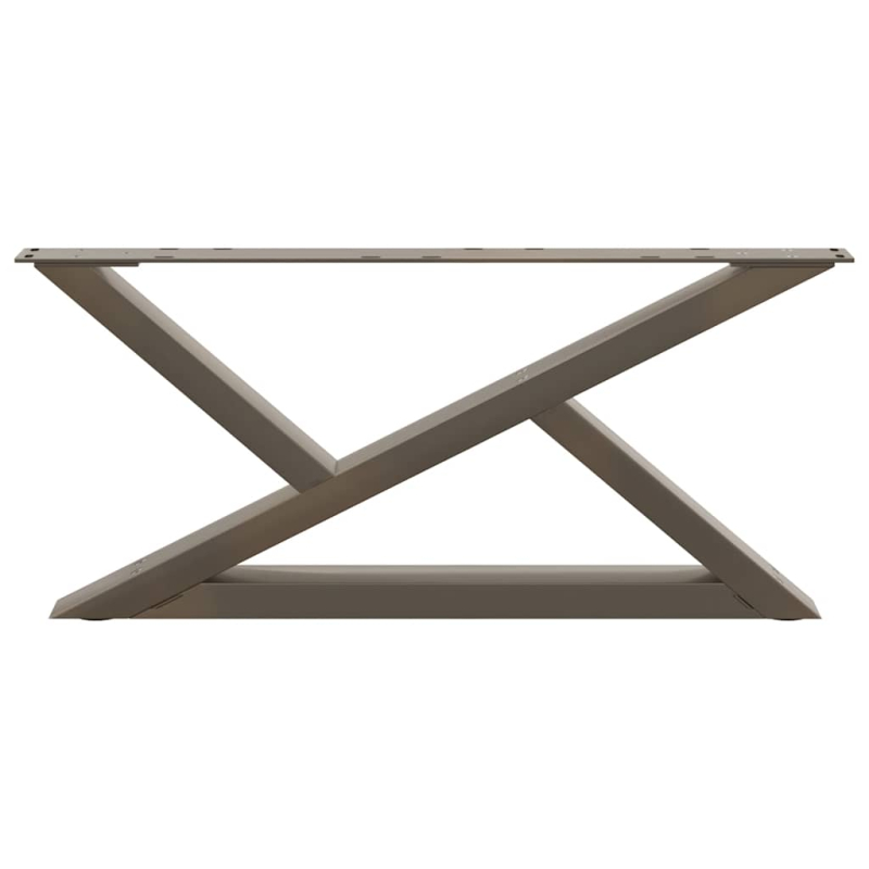 Couchtischbeine 2 Stk. Naturstahl 70x(30-31,3) cm Stahl