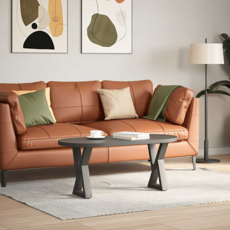 Couchtischbeine 2 Stk. Anthrazit 38x(42-43,3) cm Stahl