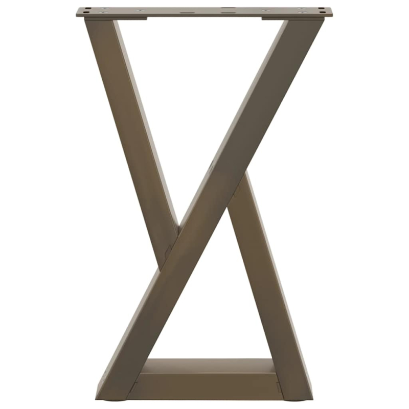 Couchtischbeine 2 Stk. Naturstahl 38x(42-43,3) cm Stahl