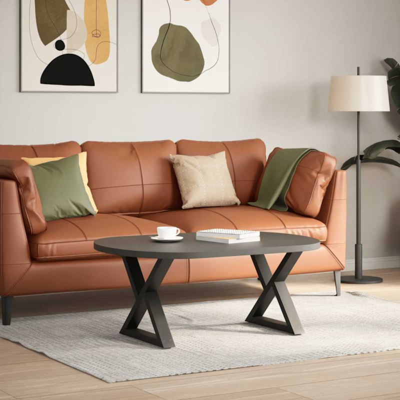 Couchtischbeine 2 Stk. Anthrazit 60x(42-43,3) cm Stahl