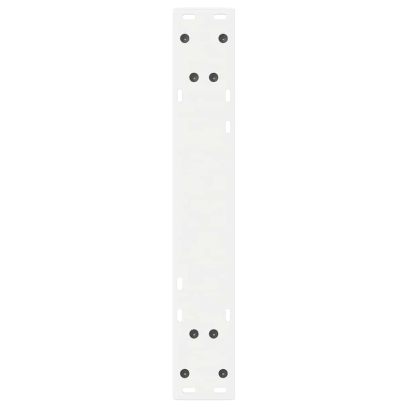 Esstisch Beine 2 Stk. Weiß 50x(72-73,3) cm Stahl