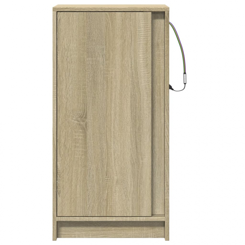 LED-Sideboard Sonoma-Eiche 42,5x34x85 cm Holzwerkstoff