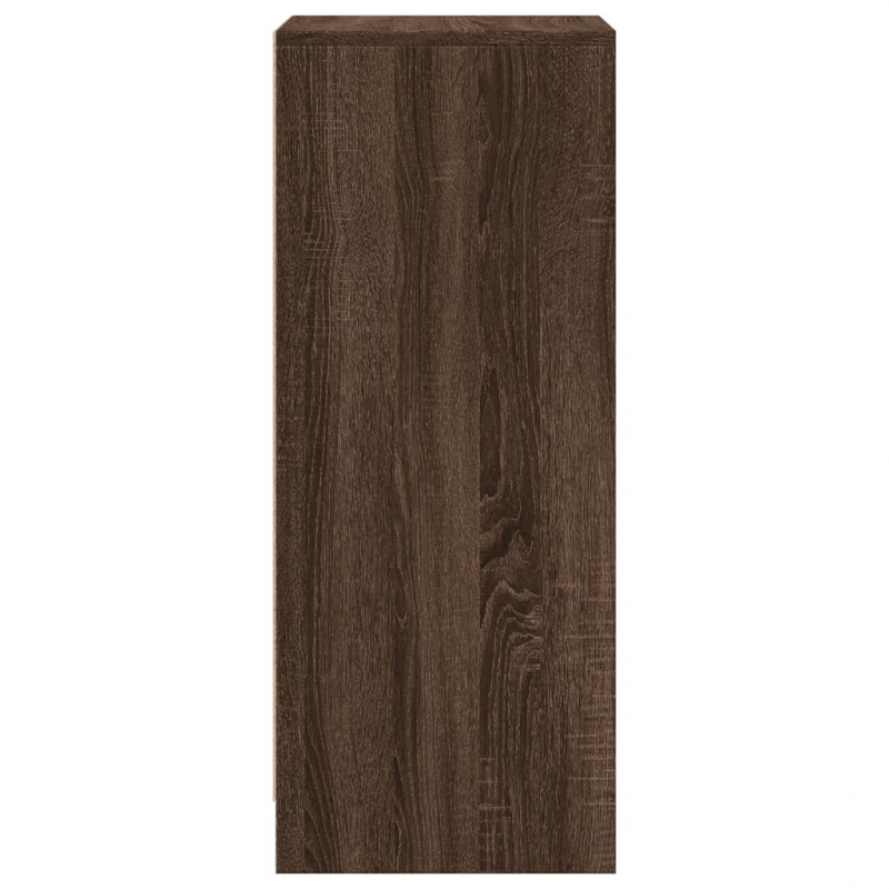 LED-Sideboard Braun Eichen-Optik 42,5x34x85 cm Holzwerkstoff