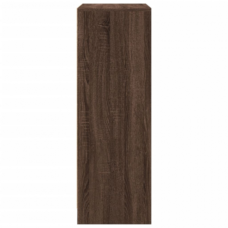 LED-Sideboard Braun Eichen-Optik 77x34x100 cm Holzwerkstoff