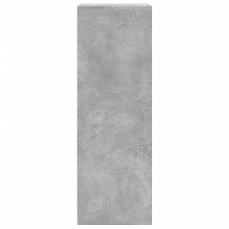 LED-Sideboard Betongrau 42,5x34x100 cm Holzwerkstoff