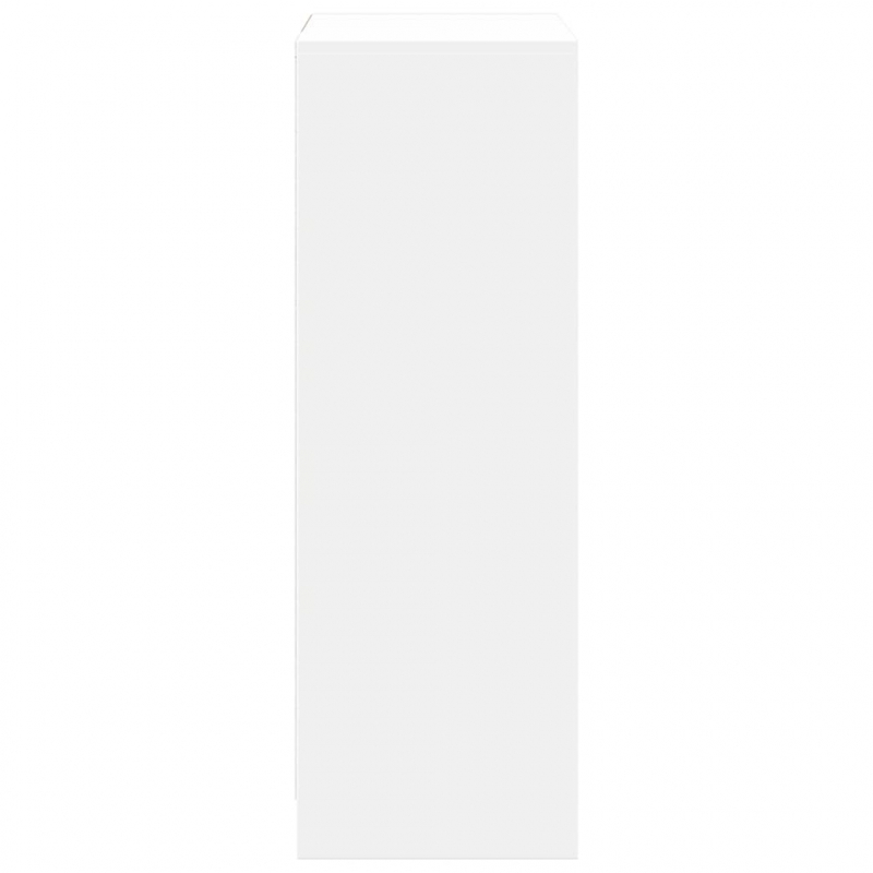 Sideboard mit LED Weiß 72x34x100 cm Holzwerkstoff