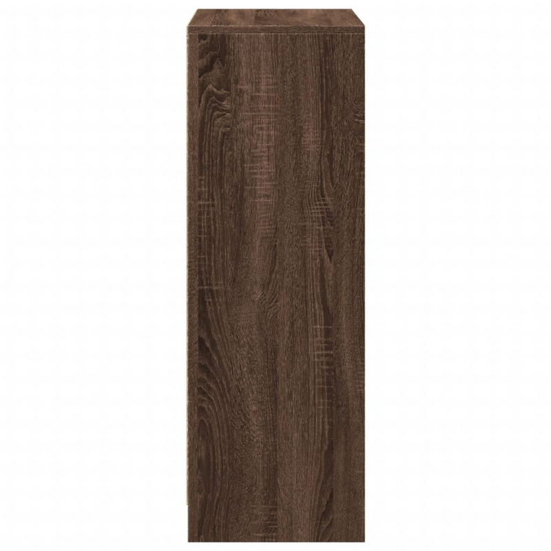 Sideboard mit LED Braun Eichen-Optik 72x34x100 cm Holzwerkstoff