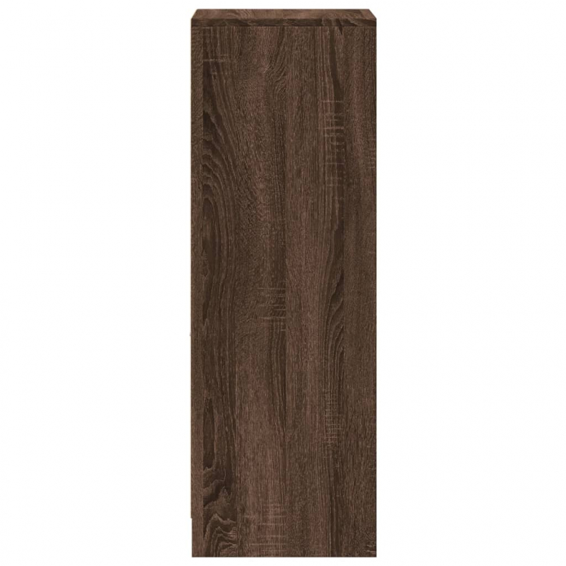 LED-Sideboard Braun Eichen-Optik 38x34x100 cm Holzwerkstoff