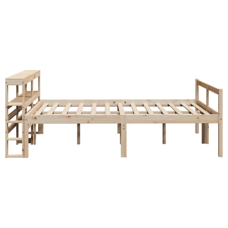 Seniorenbett mit Kopfteil 120x190 cm Massivholz Kiefer