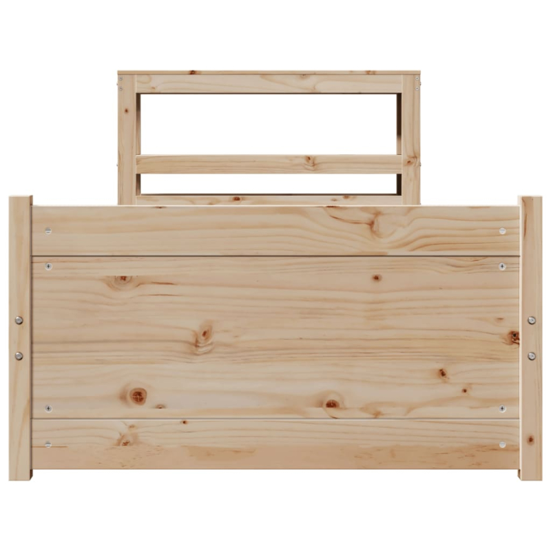 Bettgestell mit Kopfteil ohne Matratze 90x190 cm