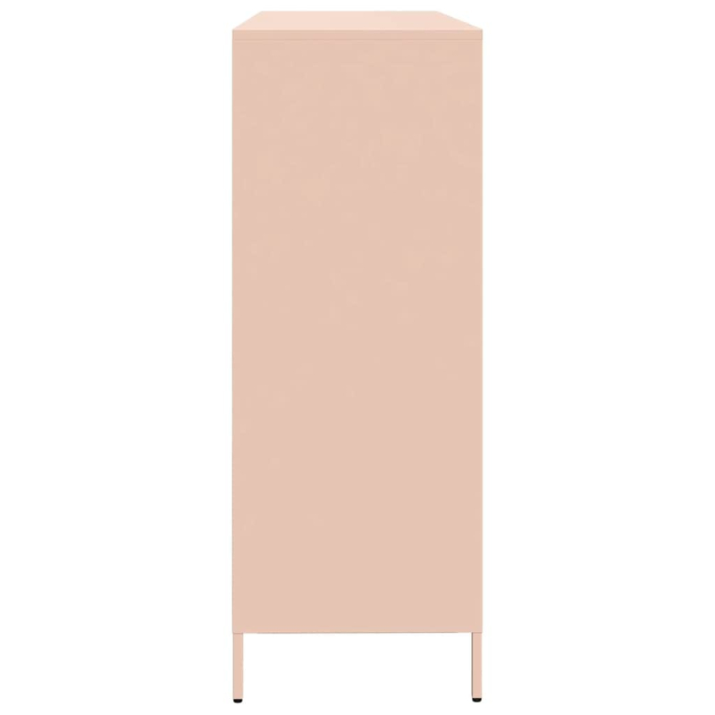 Sideboard Rosa 135x39x103,5 cm Kaltgewalzter Stahl