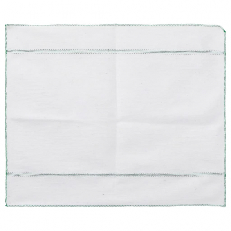 Reinigungstücher 50 Stk. Weiß mit Grünen Gestreift 50x60 cm