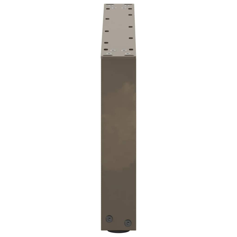 Couchtischbeine U-Form 2 Stk. Naturstahl 60x(30-31) cm Stahl