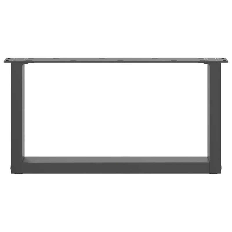 Couchtischbeine U-Form 2 Stk. Anthrazit 70x(30-31) cm Stahl