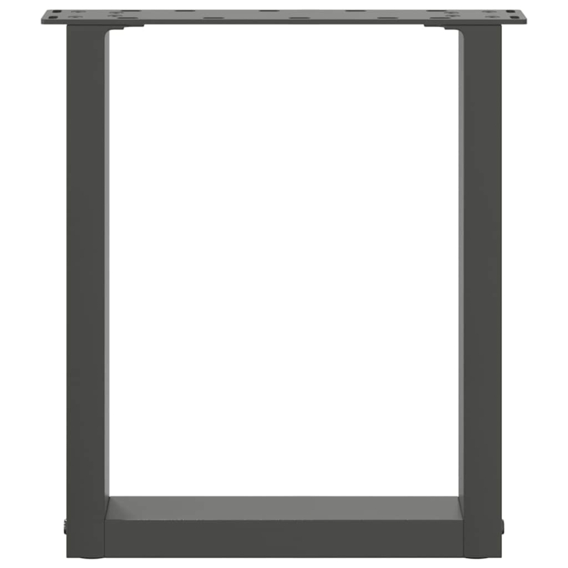 Couchtischbeine U-Form 2 Stk. Anthrazit 28x(42-43) cm Stahl