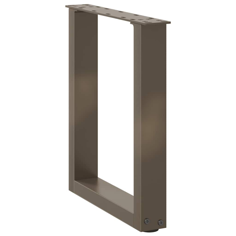 Couchtischbeine U-Form 2 Stk. Naturstahl 28x(42-43) cm Stahl