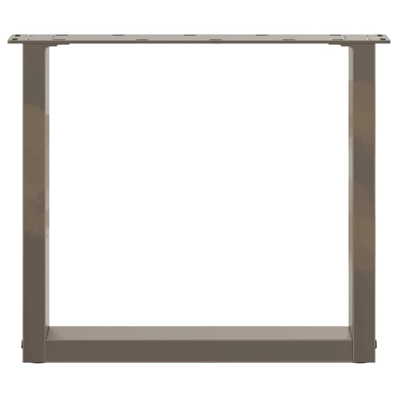 Couchtischbeine U-Form 2 Stk. Naturstahl 50x(42-43) cm Stahl