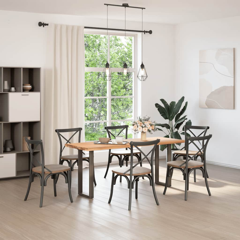 Couchtischbeine U-Form 2 Stk. Naturstahl 28x(72-73) cm Stahl