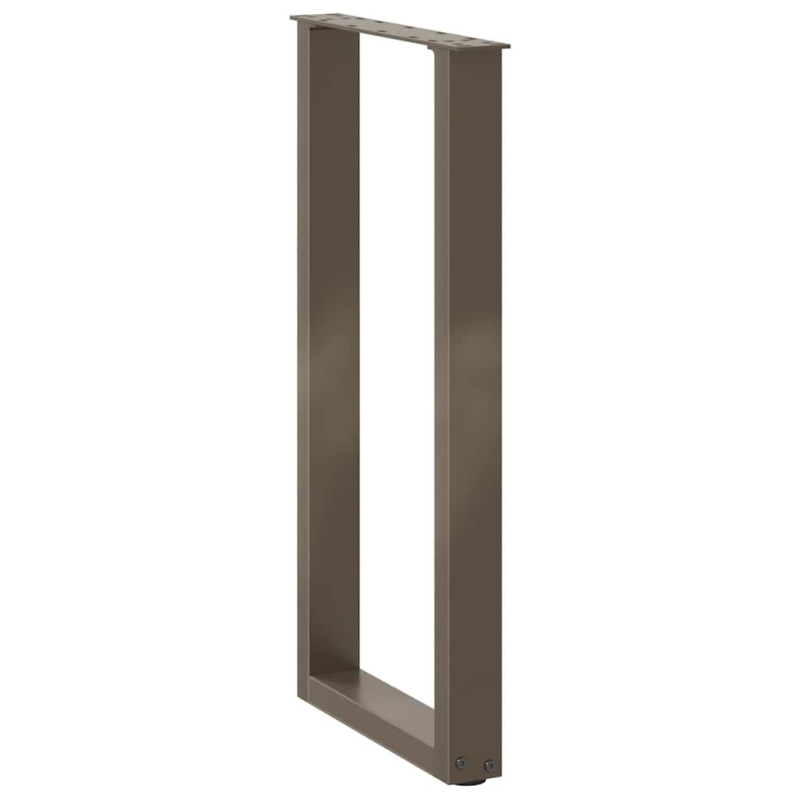 Couchtischbeine U-Form 2 Stk. Naturstahl 28x(72-73) cm Stahl