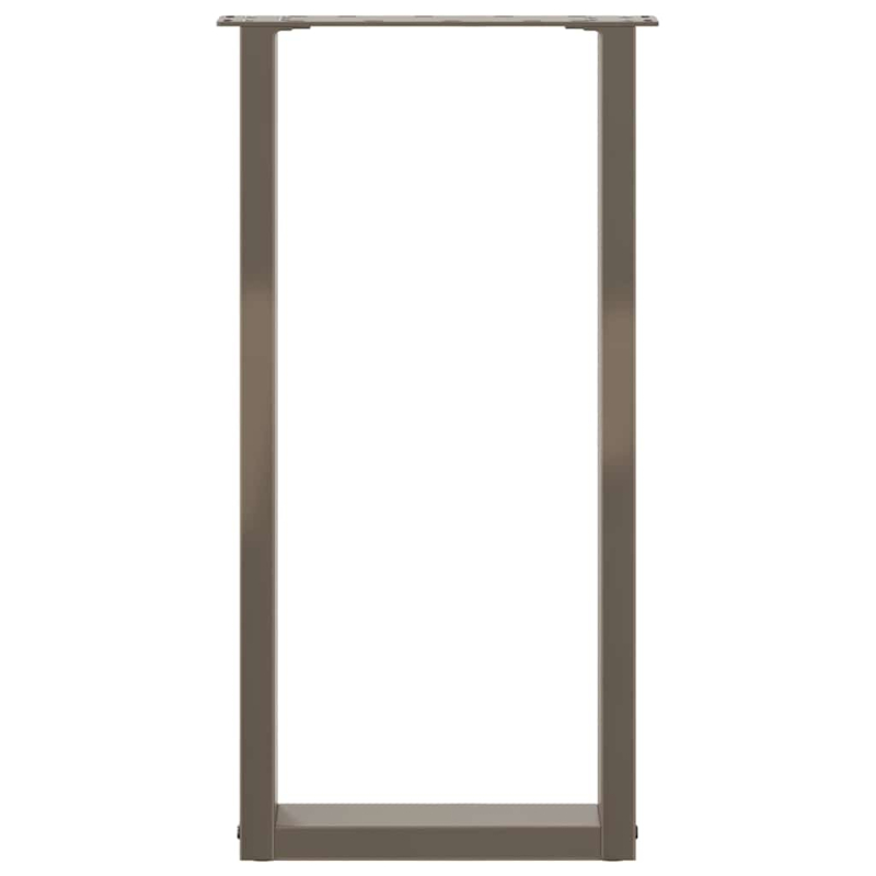 Couchtischbeine U-Form 2 Stk. Naturstahl 28x(72-73) cm Stahl