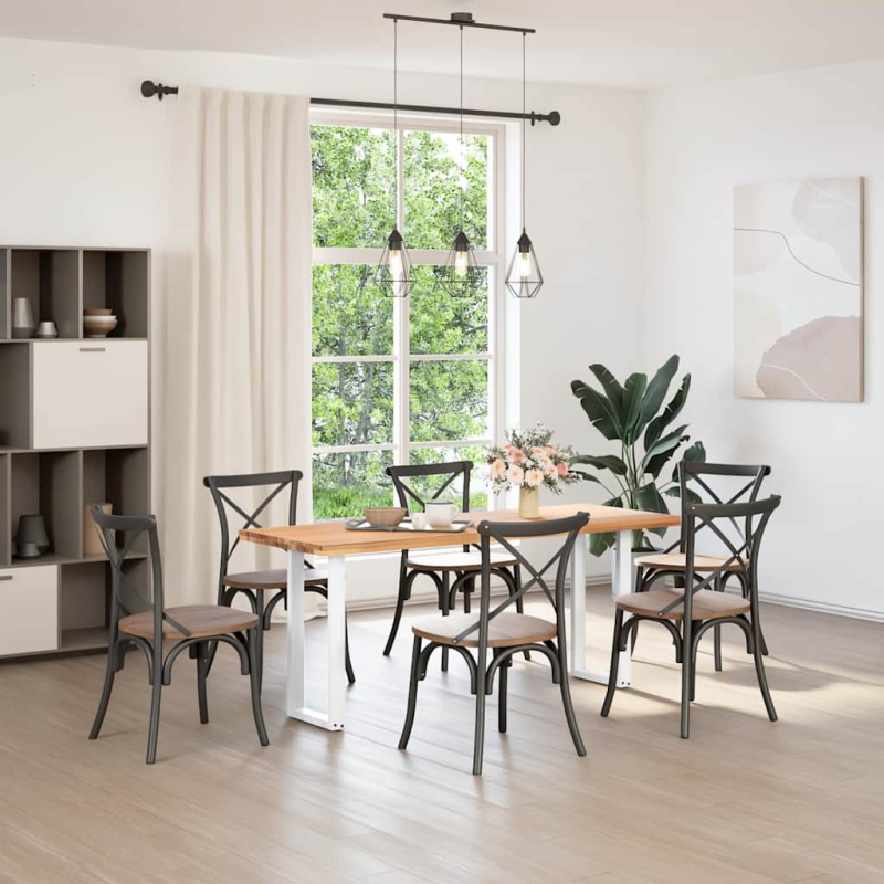 Couchtischbeine U-Form 2 Stk. Weiß 38x(72-73) cm Stahl