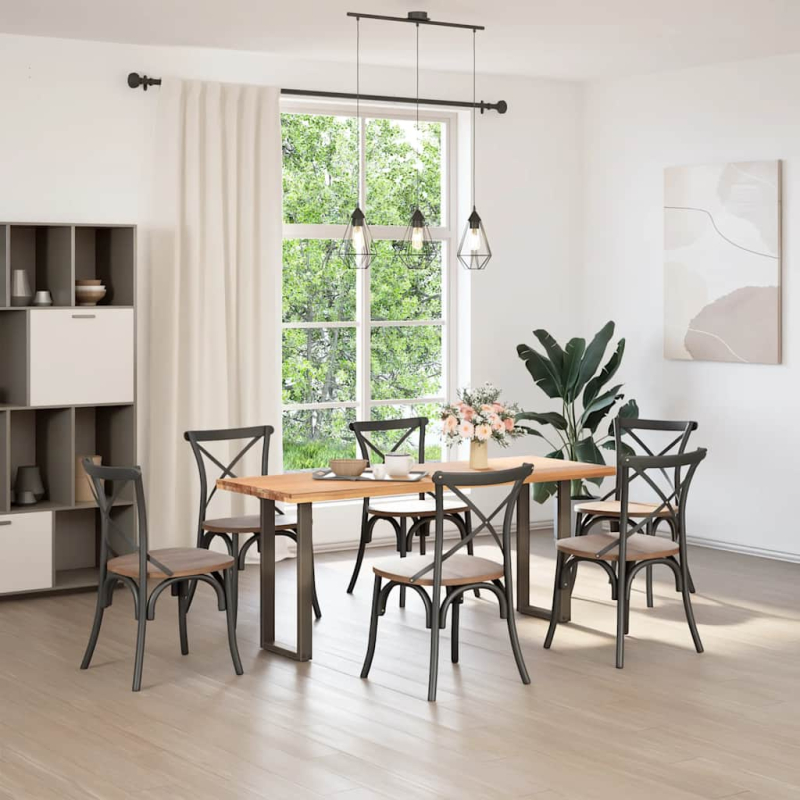 Couchtischbeine U-Form 2 Stk. Naturstahl 38x(72-73) cm Stahl