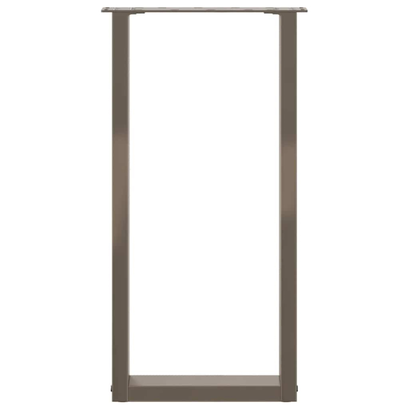 Couchtischbeine U-Form 2 Stk. Naturstahl 38x(72-73) cm Stahl