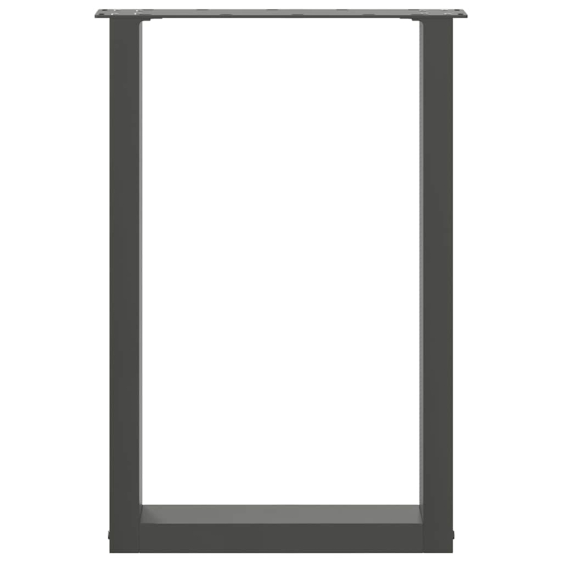 Esstischbeine U-Form 2 Stk. Anthrazit 50x(72-73) cm Stahl