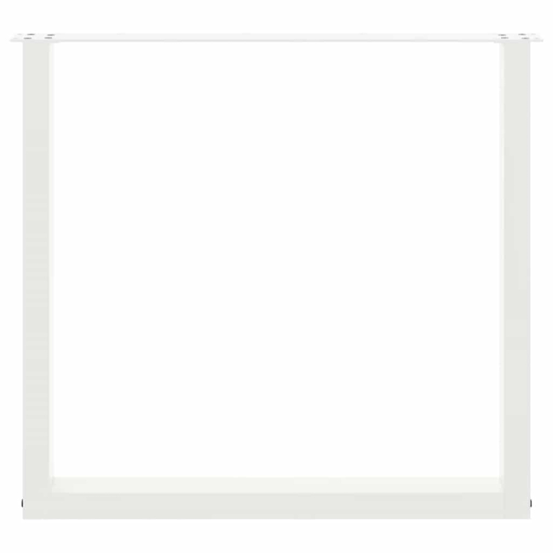 Esstischbeine U-Form 2 Stk. Weiß 80x(72-73) cm Stahl