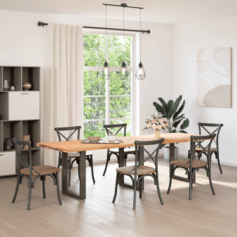 Couchtischbeine U-Form 3 Stk. Naturstahl 70x(72-73) cm Stahl