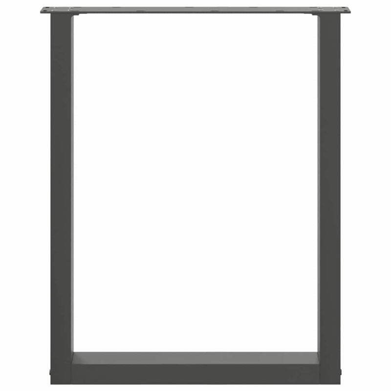 Couchtischbeine U-Form 3 Stk. Naturstahl 70x(72-73) cm Stahl