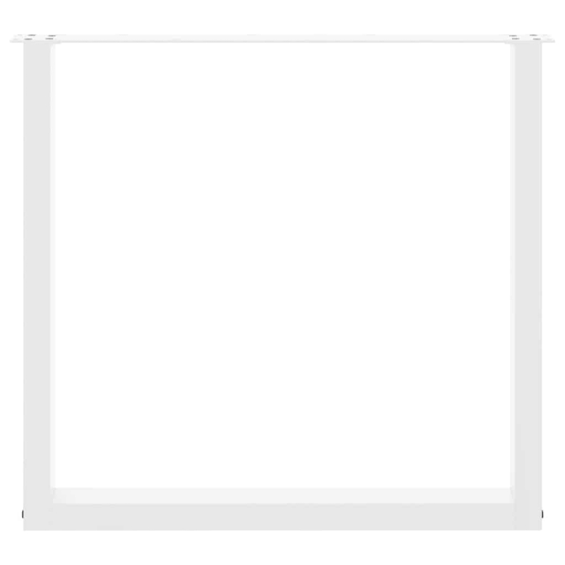 Couchtischbeine U-Form 3 Stk. Weiß 90x(72-73) cm Stahl