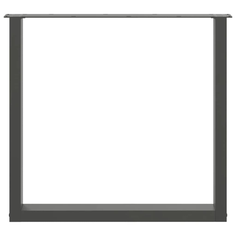 Couchtischbeine U-Form 3 Stk. Anthrazit 90x(72-73) cm Stahl