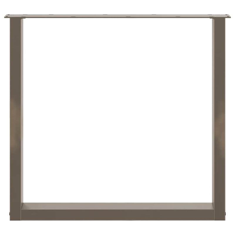 Couchtischbeine U-Form 3 Stk. Naturstahl 90x(72-73) cm Stahl