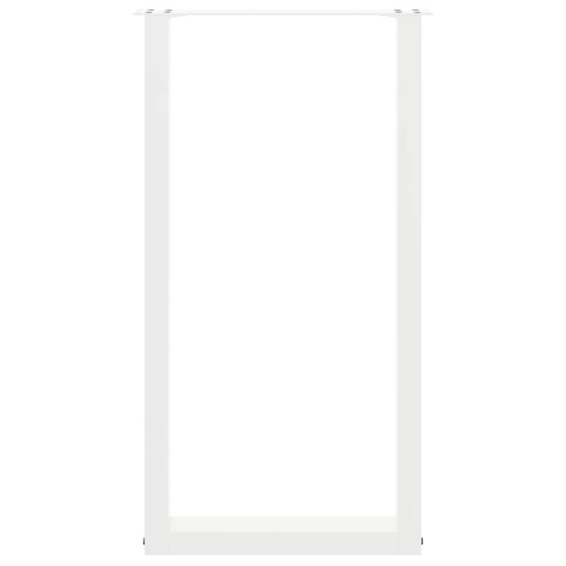 Couchtischbeine U-Form 2 Stk. Weiß 40x(90-91) cm Stahl