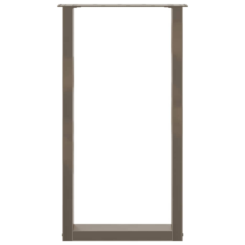 Couchtischbeine U-Form 2 Stk. Naturstahl 50x(90-91) cm Stahl