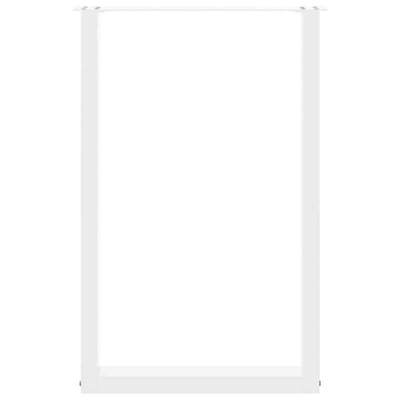 Couchtischbeine U-Form 2 Stk. Weiß 60x(90-91) cm Stahl