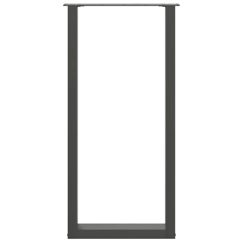 Couchtischbeine U-Form 2 Stk. Anthrazit 40x(100-101) cm Stahl