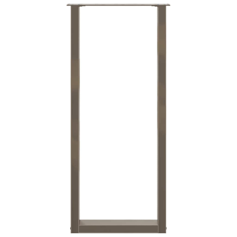 Couchtischbeine U-Form 2 Stk. Naturstahl 40x(110-111) cm Stahl