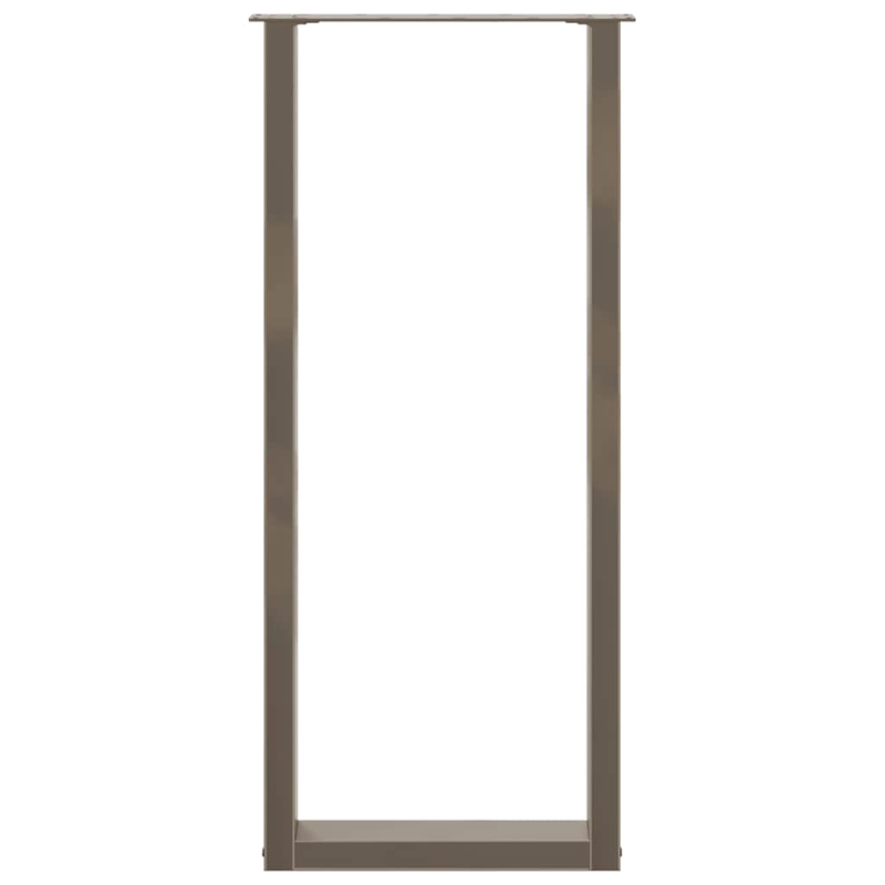 Couchtischbeine U-Form 2 Stk. Naturstahl 50x(110-111) cm Stahl